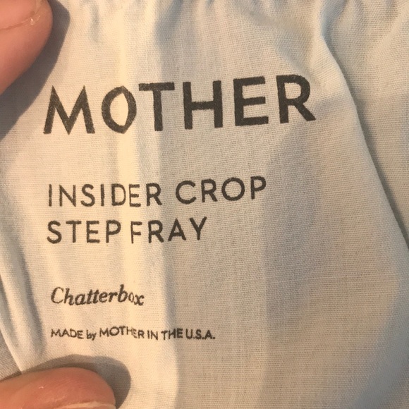 Mother- Inside Crop Step Fray in Chatterbox. - Picture 6 of 6